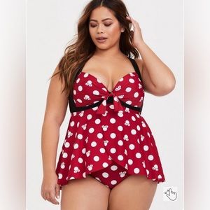 Disney Minnie Mouse Tie-Front One Piece Swimsuit *please read description*